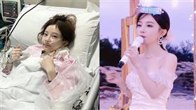 馮提莫罹甲狀腺癌晚期後，堅強自己面對抗癌。（圖／翻攝自微博）