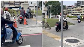 高雄,騎車,紅燈左轉,違規,外國人
