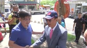 ▲郭台銘、謝典林參加北斗鎮公所鎮長就職典禮