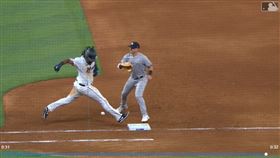 ▲洋基終結者霍姆斯（Clay Holmes）在9局下發生關鍵暴傳。（圖／翻攝自MLB官網）