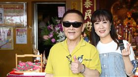 澎恰恰、王宥忻、安幼琪、海倫清桃、小亮哥出席宮廟求財日活動。（圖／記者楊澍攝影）