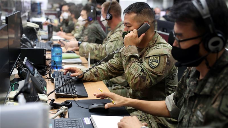 南韓國防部表示，美方僅事先告知南韓「有訓練」，卻未透露具體目的與細節。圖為駐韓美軍。（圖／翻攝自美國空軍官網）