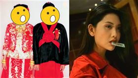 邱淑貞婚紗照。（圖／翻攝自臉書）