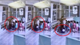 推倒,女童,幼兒園,不當管教,監視器