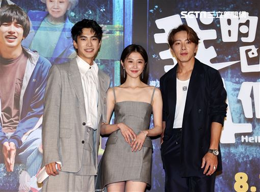 曾敬驊、邵雨薇、坤達《我的麻吉4個鬼》首映會。（圖/記者邱榮吉攝影）