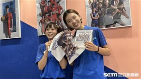 台灣女排好手廖苡任、陳姿雅。（圖／記者蔡厚瑄攝影）