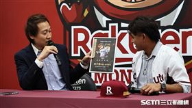 ▲林子偉加盟樂天桃猿記者會，初登場日期在8月19日。（圖／記者劉彥池攝影）