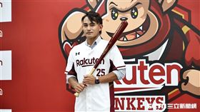 ▲林子偉加盟樂天桃猿記者會。（圖／記者劉彥池攝影）