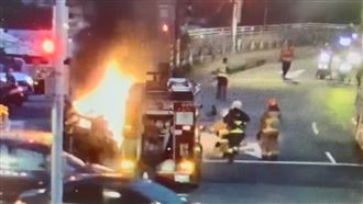 新／新店電動機車起火　波及燒毀3輛機車