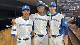 王柏融開轟還繳雙安，連2天扮球隊英雄。（圖／翻攝自日本火腿對推特）