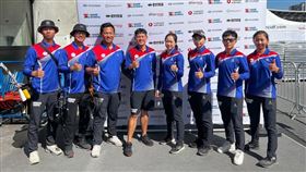 台灣反曲弓男、女團17日在射箭世界盃巴黎站一路過關斬將、攜手闖進4強。（圖／取自中華射箭協會臉書）