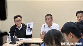 立委林為洲、鄭正鈐陪同攻城獅球團召開記者會。（圖／記者蔡厚瑄攝影）