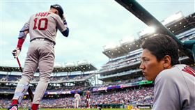 ▲「故事哥」史托瑞（Trevor Story）近3場比賽僅靠1次保送上壘。（圖／美聯社／達志影像）