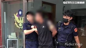 新北林男無法攤探視小孩，憤而買汽油欲燒毀中和分局。（圖／翻攝畫面）