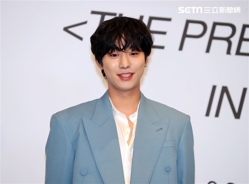 韓星安孝燮首次來台媒體見面會。（圖/記者邱榮吉攝影）