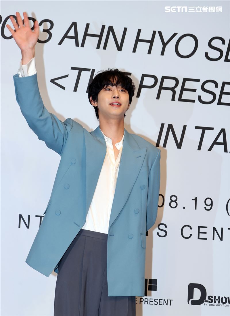 韓星安孝燮首次來台媒體見面會。（圖/記者邱榮吉攝影）