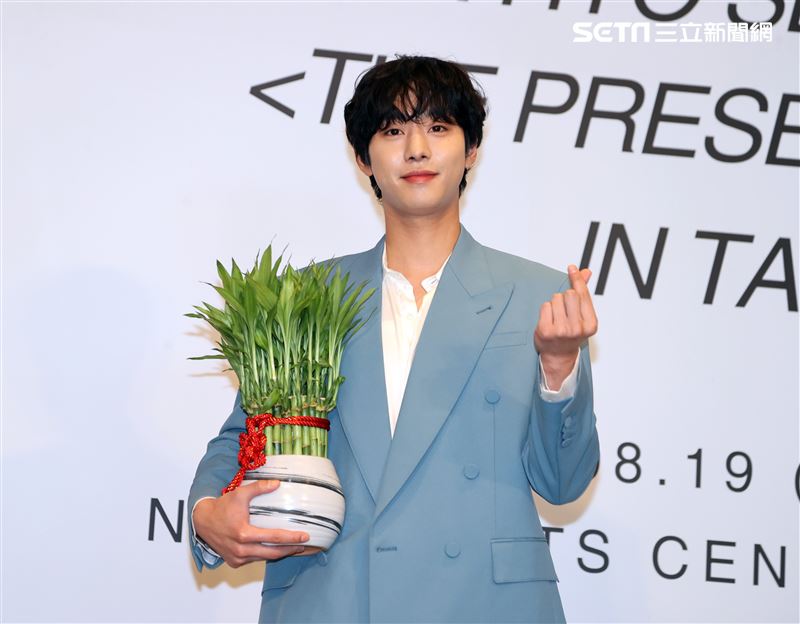 韓星安孝燮首次來台媒體見面會。（圖/記者邱榮吉攝影）