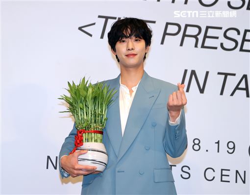 韓星安孝燮首次來台媒體見面會。（圖/記者邱榮吉攝影）