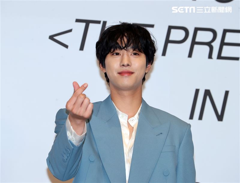 韓星安孝燮首次來台媒體見面會。（圖/記者邱榮吉攝影）