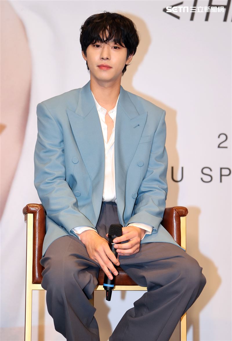 韓星安孝燮首次來台媒體見面會。（圖/記者邱榮吉攝影）