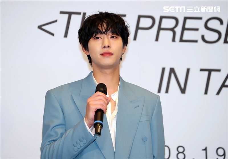韓星安孝燮首次來台媒體見面會。（圖/記者邱榮吉攝影）