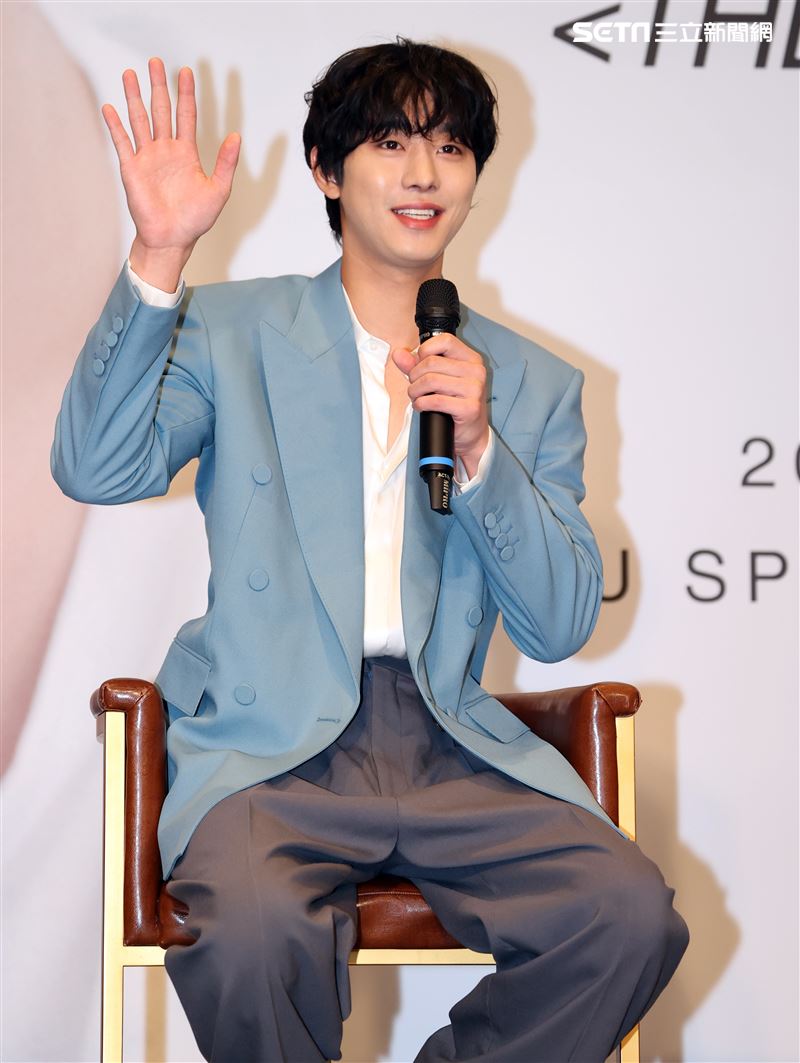 韓星安孝燮首次來台媒體見面會。（圖/記者邱榮吉攝影）