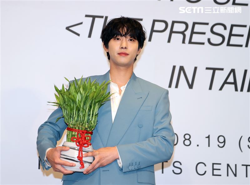 韓星安孝燮首次來台媒體見面會。（圖/記者邱榮吉攝影）