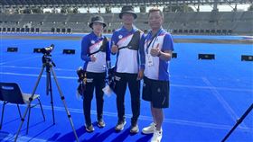 台灣組合蘇宇洋、彭家楙連過3關，闖進金牌戰。（圖／翻攝自中華射箭協會臉書）