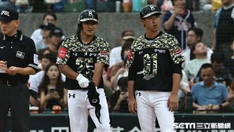 林子偉首打席就是得點圈有人機會　獲保送