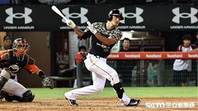 ▲林子偉中職初登場第二打席遭到三振。（圖／記者劉彥池攝影）