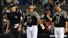 ▲林子偉中職初登場，第3次打擊敲出首安。（圖／記者劉彥池攝影）