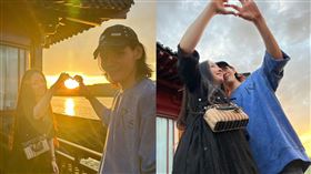 向佐和郭碧婷遊西湖慶祝七夕情人節。（圖／翻攝微博）