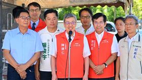 行政院長陳建仁今(21)日參訪「宜蘭縣清溝非營利幼兒園」。（圖／行政院提供）