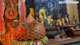 南投名間松柏嶺天受宮出現蛇頭蛾。（圖／翻攝畫面）