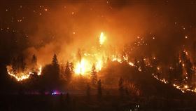加拿大野火。美聯社