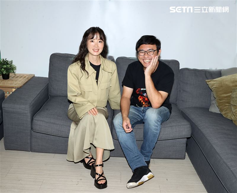 「粽邪3」導演廖士涵、許安植三立新聞網專訪。（圖／記者邱榮吉攝）