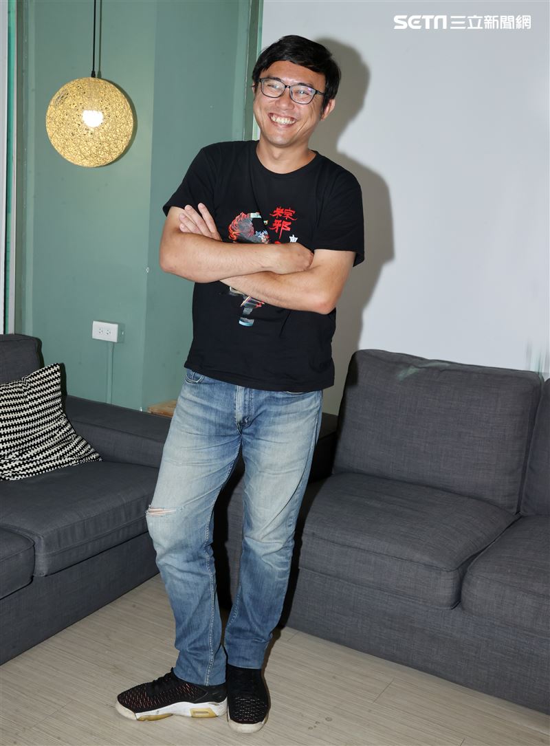  「粽邪3」導演廖士涵三立新聞網專訪。（圖／記者邱榮吉攝）