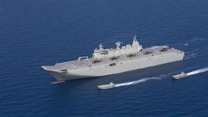 南海局勢緊繃　澳洲最大軍艦赴菲演習