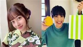 橋本環奈（左）與中川大志（右）戀愛中（圖／翻攝自橋本環奈IG、中川大志IG）