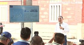 ▲侯友宜北山古洋樓舉行「金門政策記者會」前縣長楊鎮浯、立委陳玉珍陳雪生陪同（圖／記者陳怡潔攝影）