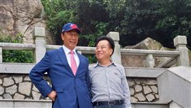 郭台銘登太武山。（圖／記者陳怡潔攝影）