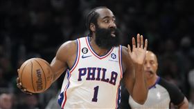 ▲哈登（James Harden）罵莫雷（Daryl Morey）是騙子，遭NBA罰10萬美金。（圖／美聯社／達志影像）