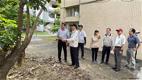 疾管署長莊人祥今至台南市視察疫情熱區。（圖／疾管署提供）