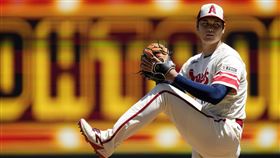 ▲大谷翔平在24日的雙重賽G1才因疲勞提早退場，G2卻繼續先發擔任指定打擊。（圖／美聯社／達志影像）
