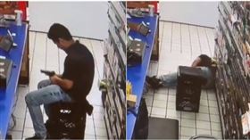 印度19歲少年把玩槍枝不慎擊發，當場倒地身亡。（圖／翻攝自推特）