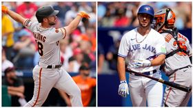 ▲德揚（Paul DeJong）轉戰藍鳥44打數3安，被巨人撿走首場出賽就敲3安。（圖／美聯社／達志影像）