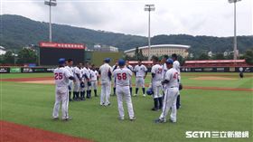 ▲U18世界盃台灣青棒隊在天母球場進行練習賽。（圖／記者俞聖律攝影）