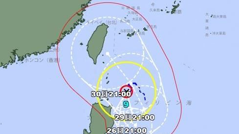 日本氣象廳：蘇拉已達中颱　這時最接近台