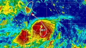 「小鋼炮」蘇拉這天恐轉強颱。（圖／翻攝自林老師氣象站臉書）