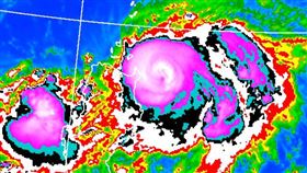 蘇拉颱風。（圖／翻攝自中央氣象局）